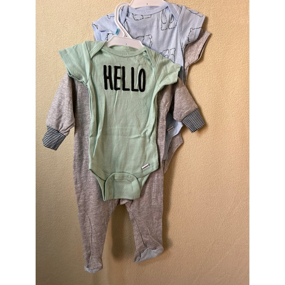 3 Onesies & a Sleeper Bundle